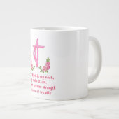 Der Herr ist mein Stein Jumbo-Tasse (Vorderseite Rechts)