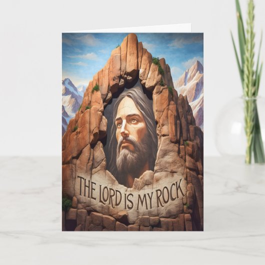 Der Herr ist mein Stein Karte (Vorderseite)