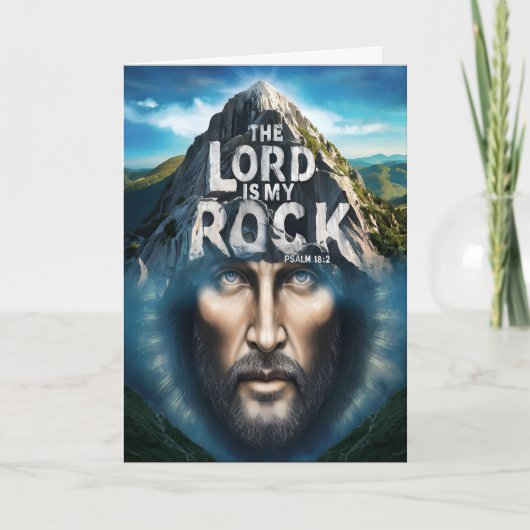 Der Herr ist mein Stein Karte (Vorderseite)
