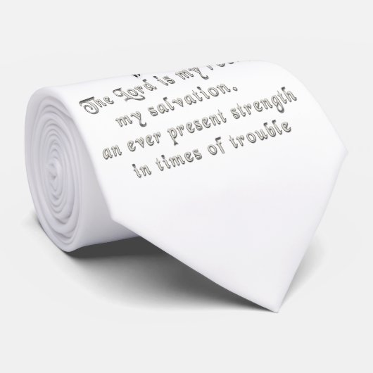 Der Herr ist mein Stein Krawatte (Gerollt)