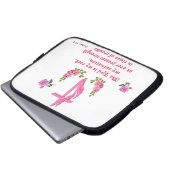 Der Herr ist mein Stein Laptopschutzhülle (Vorne Knopf)