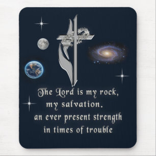 Der Herr ist mein Stein Mousepad