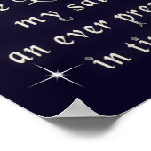 Der Herr ist mein Stein Poster (Ecke)