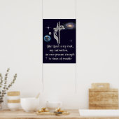 Der Herr ist mein Stein Poster (Küche)