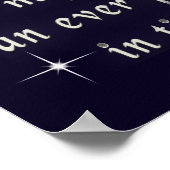 Der Herr ist mein Stein Poster (Ecke)