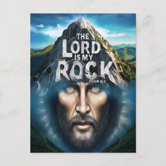 Der Herr ist mein Stein Postkarte (Vorderseite)
