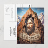 Der Herr ist mein Stein Postkarte (Vorne/Hinten)