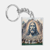 Der Herr ist mein Stein; PSALM 18;2 steht groß Schlüsselanhänger (Vorderseite links)