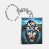 Der Herr ist mein Stein Schlüsselanhänger (Vorderseite links)