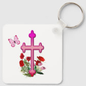 Der Herr ist mein Stein Schlüsselanhänger (Rückseite)