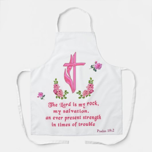 Der Herr ist mein Stein Schürze (Vorderseite)