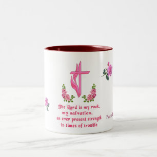 Der Herr ist mein Stein Zweifarbige Tasse