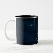 Der Herr ist mein Stein Zweifarbige Tasse (Links)