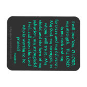 Der Herr ist mein Zitat aus der Rock Bike Magnet (Horizontal)