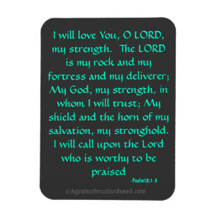 Der Herr ist mein Zitat aus der Rock Bike Magnet