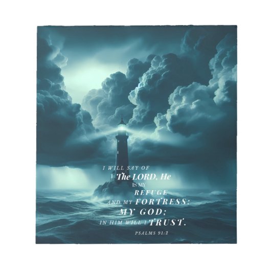 Der Herr ist mein Zufluchtsbuch Notizblock (Vorderseite)