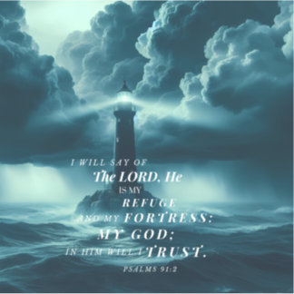 Der Herr ist mein Zufluchtskleber Aufkleber