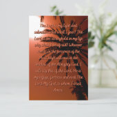 Der Herr ist meine helle, flache Grußkarte Karte (Stehend Vorderseite)