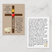 Der Herr ist meine Hirtengebet-Karte Visitenkarte (Vorne/Hinten)