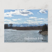 Der Herr ist meine Kraft-Bibel Postkarte (Rückseite)