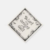 Der Herr ist meine Kraft Bibel Verse Serviette (Ecke)