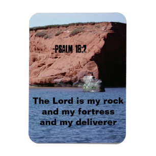 Der Herr ist meine Rock Bible Quotes Magnet
