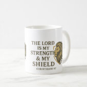 Der Herr ist meine Stärke 15 Oz Kaffee Tasse (VorderseiteRechts)