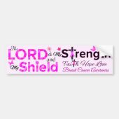 Der Herr ist meine Stärke Autoaufkleber (Vorne)