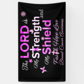 Der Herr ist meine Stärke Banner (Vertikal)