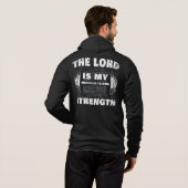 Der Herr ist Meine Stärke Isaiah 12:2 Christlich Hoodie (Schwarz voll)