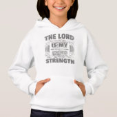 Der Herr ist Meine Stärke Isaiah 12:2 Christlich Hoodie (Vorderseite)