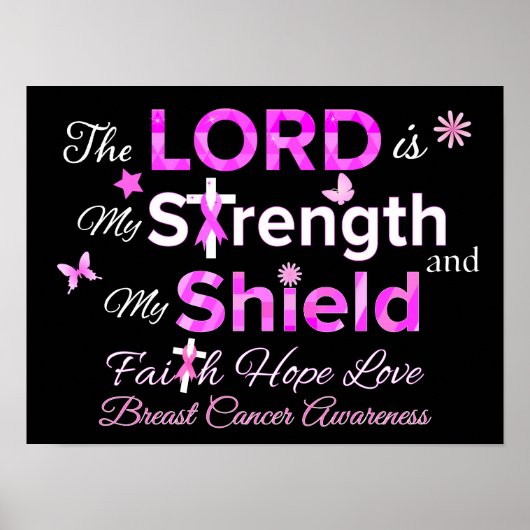 Der Herr ist meine Stärke Poster (Vorne)