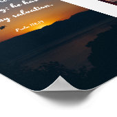 Der Herr ist meine Stärke und mein Lied - Bibel Poster (Ecke)