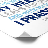 Der Herr ist meine Stärke und mein Schild, Psalm 2 Poster (Ecke)