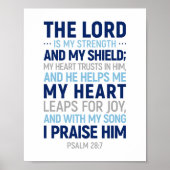 Der Herr ist meine Stärke und mein Schild, Psalm 2 Poster (Vorne)