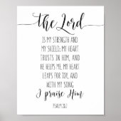 Der Herr ist meine Stärke und mein Schild, Psalm 2 Poster (Vorne)