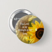 Der Herr ist meine Stärke und Song-Bibelverse Button (Vorne & Hinten)