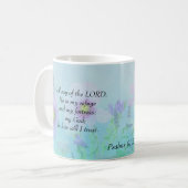 Der Herr ist meine Zuflucht, Psalmen 91:2 Kaffeetasse (Vorderseite Links)
