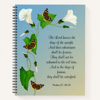 Der Herr kennt die Tage des aufrechten Bibelsversu Notizblock