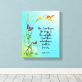 Der Herr kennt die Tage des Aufrechten Leinwanddruck (Insitu (Holzboden))