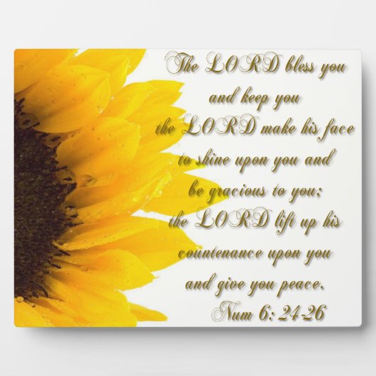 Der Herr segne dich... Fotoplatte (Vorderseite)