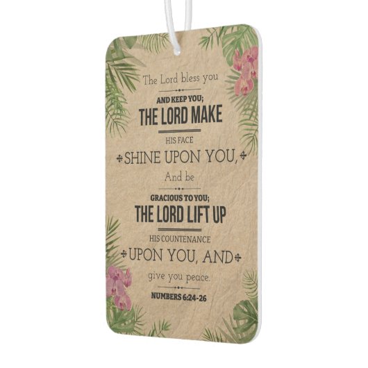 Der Herr segne dich, Nummern 6:24-26 Autolufterfrischer (Links)