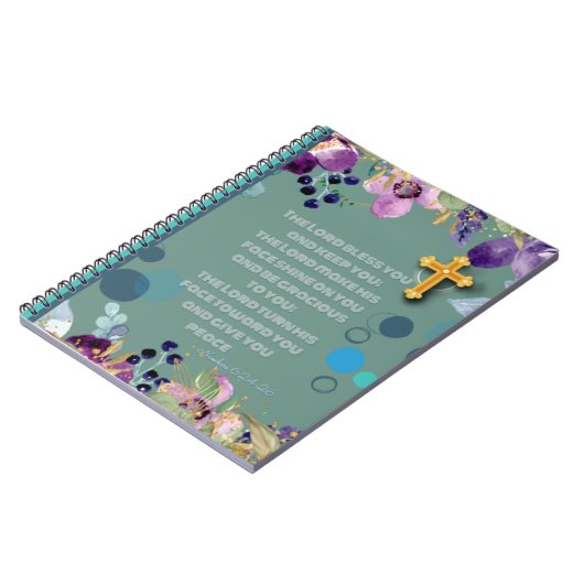 "Der Herr segne dich" Nummern 6:24-26 Christlich Notizblock (Linke Seite)