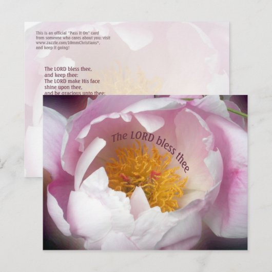 Der Herr segne dich Postkarte (Vorne/Hinten)