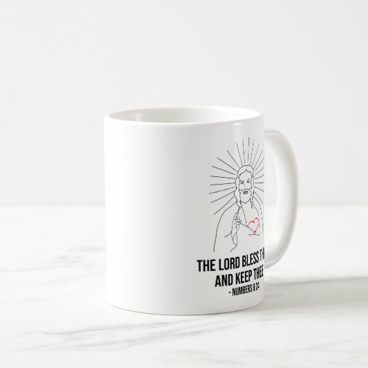 Der Herr segne dich, und Behalt dir Kaffeetasse (VorderseiteRechts)