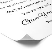 Der Herr segne dich und Behalte dich Poster (Ecke)