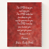 Der Herr segne dich und Behalte dir Bibelstudium Notizblock (Rückseite)