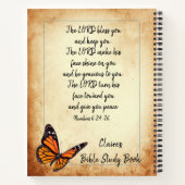 Der Herr segne dich und Behalte dir Bibelstudium Notizblock (Rückseite)