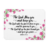 Der Herr segne dich und Behalte dir Magnet mit Blu (Horizontal)