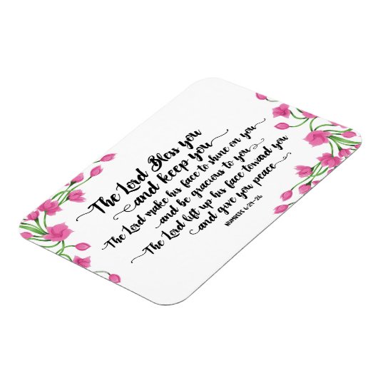 Der Herr segne dich und Behalte dir Magnet mit Blu (Linke Seite)